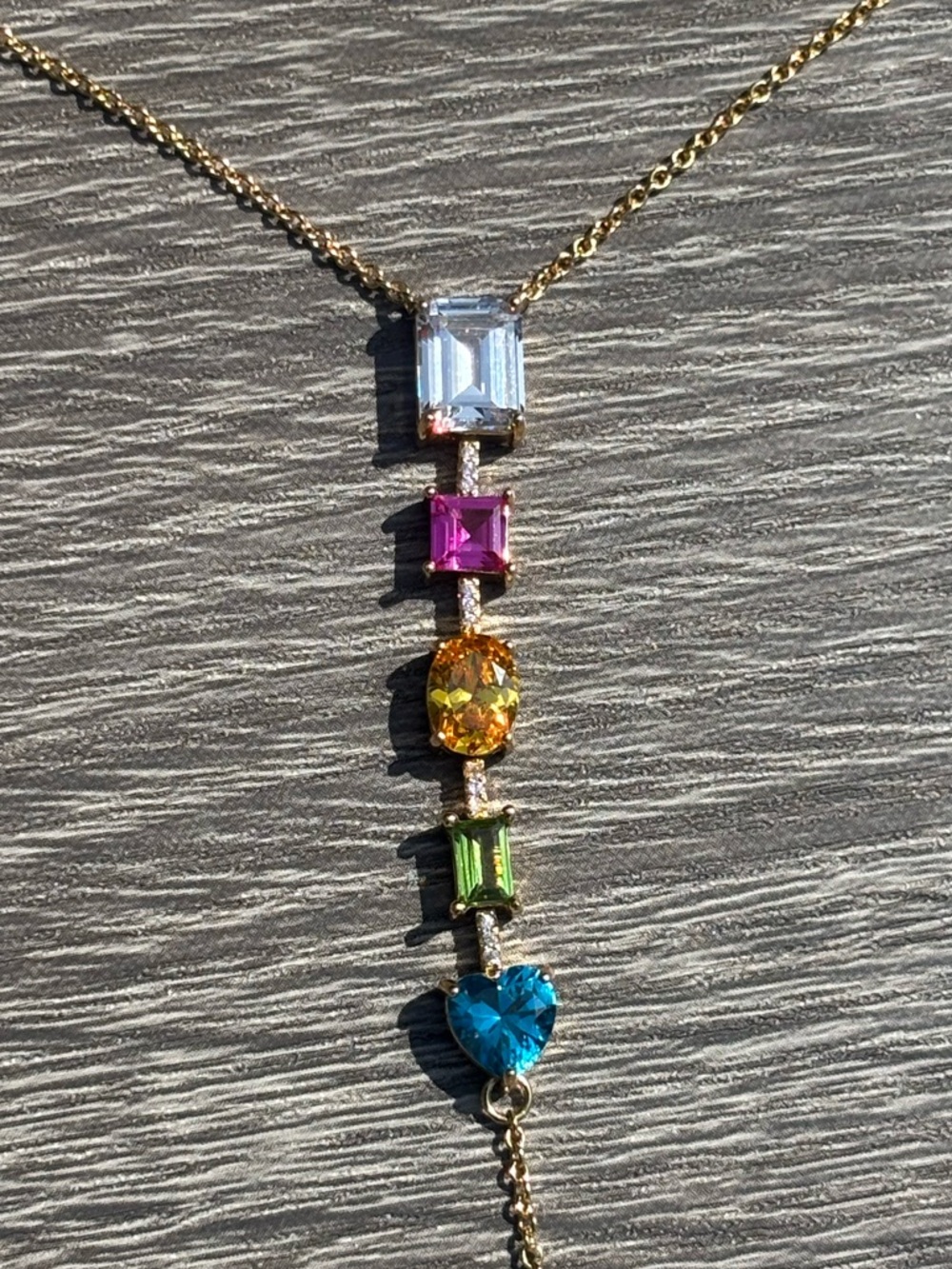 Kurt Geiger Rainbow Mix Necklace NWOT - Picture 9 of 14